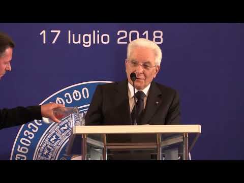იტალიის რესპუბლიკის პრეზიდენტი სერჯო მატარელა თსუ-ში